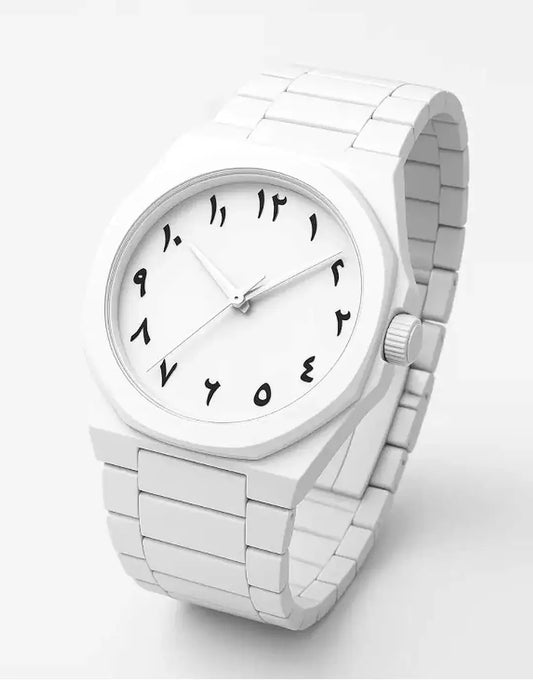 Arabic Aura Watch ( Full White)